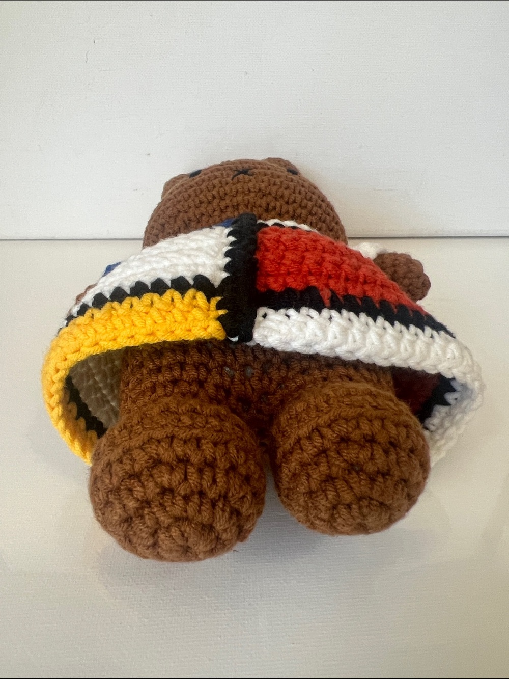 Just Dutch- Melanie & Her Mondrian Dress Crocheted Bunny - Picture 9 of 10